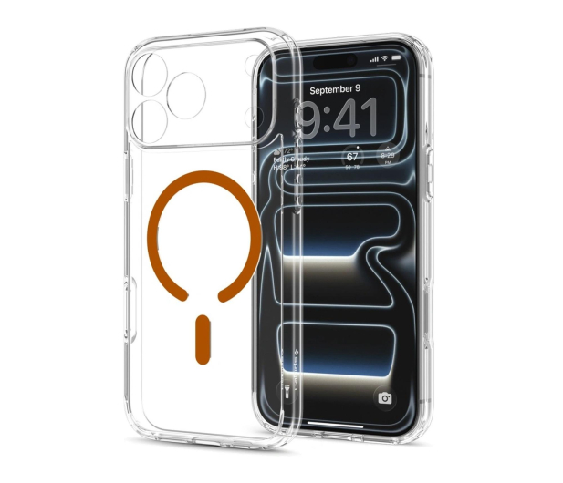 Spigen Ultra Hybrid MagSafe do iPhone 18 Pro/17 Pro (clear orange) - 1586435 - zdjęcie 3